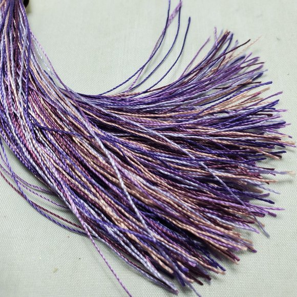 Macy's amethyst mala beads with purple stone and tassel yoga necklace - Picture 9 of 10